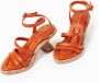 Paloma Barceló Agnes Hoge Hak Sandalen Orange Dames - Thumbnail 7