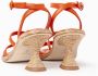 Paloma Barceló Agnes Hoge Hak Sandalen Orange Dames - Thumbnail 3