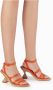 Paloma Barceló Agnes Hoge Hak Sandalen Orange Dames - Thumbnail 4