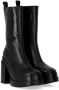 Paloma Barceló Enkellaarzen PALOMA BARCELÓ EROS SCHWARZE STIEFELETTE MIT ABSAT in zwart - Thumbnail 2
