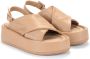 Paloma Barceló Beige Leren Sandaal Basima - Thumbnail 2