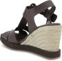 Paloma Barceló Bruin leren sleehak sandalen Carla espadrilles - Thumbnail 2