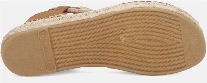 Paloma Barceló Bruine Leren Sandalen Aintza Suede