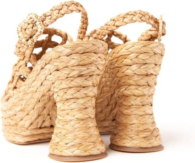 Paloma Barceló Bruna | Raffia Natural Beige Dames