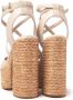Paloma Barceló Hoge hak sandalen in ivoor raffia Beige Dames - Thumbnail 3