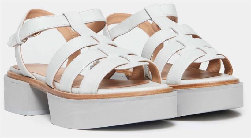 Paloma Barceló Elegante Grigio Sandalen Ss23 White Dames