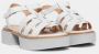 Paloma Barceló Elegante Grigio Sandalen Ss23 White Dames - Thumbnail 2