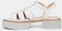 Paloma Barceló Elegante Grigio Sandalen Ss23 White Dames - Thumbnail 3