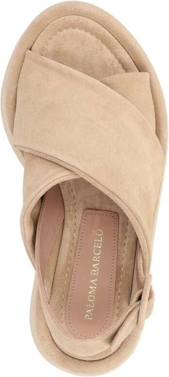 Paloma Barceló Fijne Suede Corda Sandalen