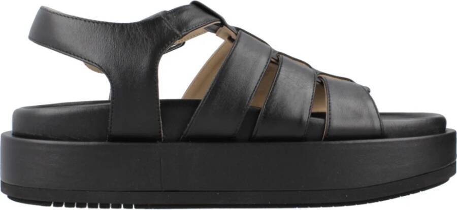 Paloma Barceló Flat Sandals Black Dames