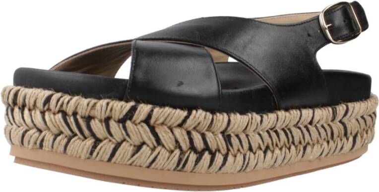 Paloma Barceló Flat Sandals Black Dames