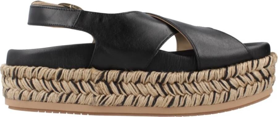 Paloma Barceló Flat Sandals Black Dames