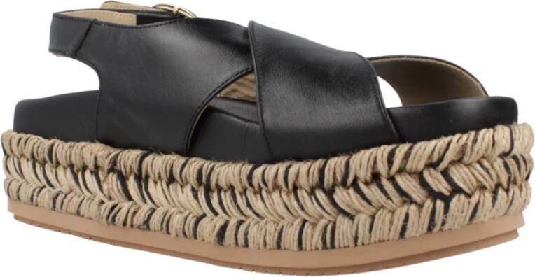 Paloma Barceló Flat Sandals Black Dames