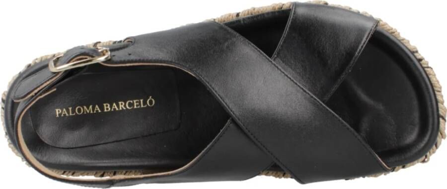 Paloma Barceló Flat Sandals Black Dames