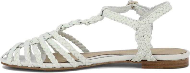 Paloma Barceló Flat Sandals White Dames