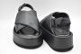 Paloma Barceló Verhoog je zomerse stijl met medium wig platte sandalen Zwart Dames - Thumbnail 3
