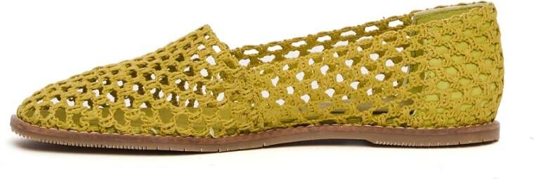 Paloma Barceló Gehaakte Pistache Espadrilles