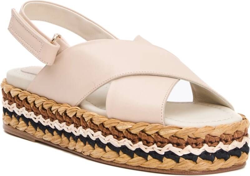 Paloma Barceló Geweven Touw Sleehak Sandalen
