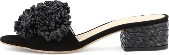 Paloma Barceló Heeled Mules Black Dames