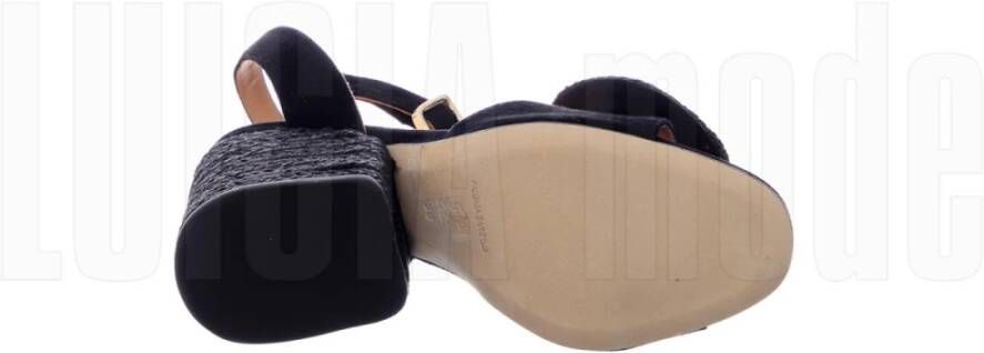 Paloma Barceló Hoge hak suède sandalen
