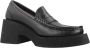 Paloma Barceló Leren Mocassin Loafers Black Dames - Thumbnail 7