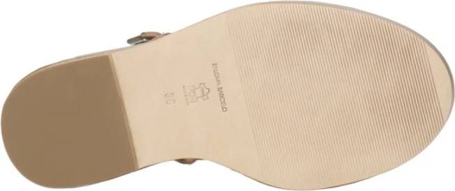 Paloma Barceló Leren Sleehak Sandalen