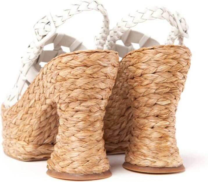 Paloma Barceló Napa White Hoge Hak Sandalen Wit Dames