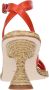 Paloma Barceló Agnes Hoge Hak Sandalen Orange Dames - Thumbnail 6
