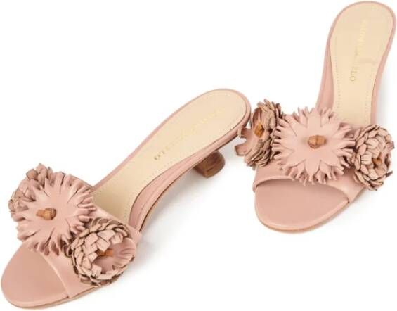 Paloma Barceló Silvia Applique Bloemen Sandalen Pink Dames