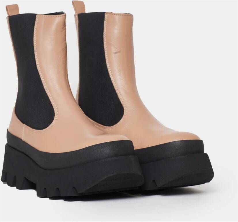 Paloma Barceló Stijlvolle Beige Enkellaarzen Aw23 Beige Dames