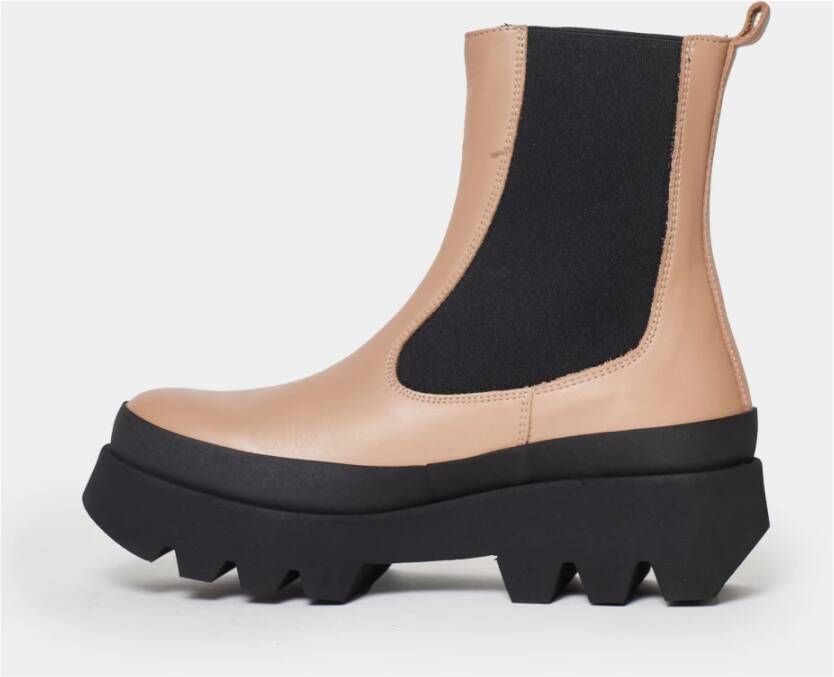 Paloma Barceló Stijlvolle Beige Enkellaarzen Aw23 Beige Dames