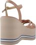 Paloma Barceló Stijlvolle Wedges Sandalen Beige Dames - Thumbnail 5