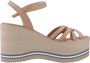 Paloma Barceló Stijlvolle Wedges Sandalen Beige Dames - Thumbnail 6