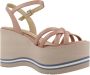 Paloma Barceló Stijlvolle Wedges Sandalen Beige Dames - Thumbnail 7