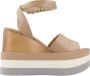 Paloma Barceló Wedges Beige Dames - Thumbnail 6