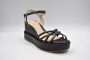 Paloma Barceló Zwarte Sleehak Sandalen met Bandjes Black Dames - Thumbnail 6