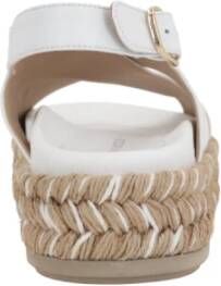 Paloma Barceló Witte platformsandalen met enkelband White Dames