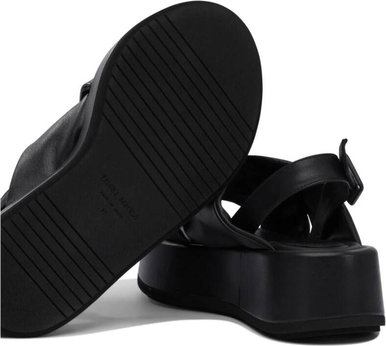 Paloma Barceló Zwarte sandalen voor vrouwen Ss25