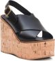Paloma Barceló Zwarte sleehak sandalen voor vrouwen - Thumbnail 2