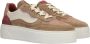 Palpa Beige Paarse Platform Sneakers Multicolor Dames - Thumbnail 5