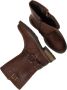 Palpa Bruine Bikerboot met Gouden Gespen Brown Dames - Thumbnail 5
