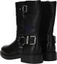 Palpa Zwarte Bikerboot met Zilveren Gespen Black Dames - Thumbnail 10