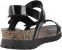 Panama Jack Casual Platte Sandalen met Plakband Black Dames - Thumbnail 10