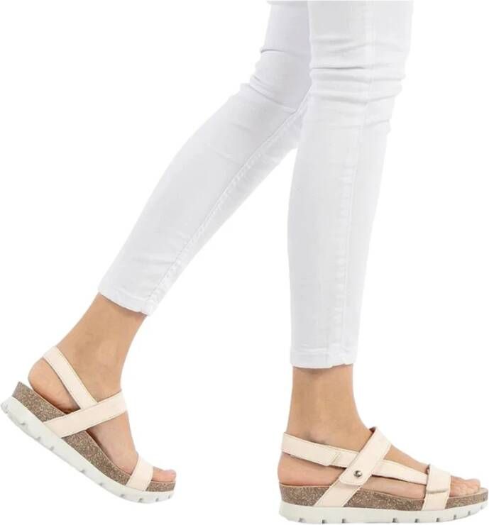 Panama Jack Flat Sandals Beige Dames