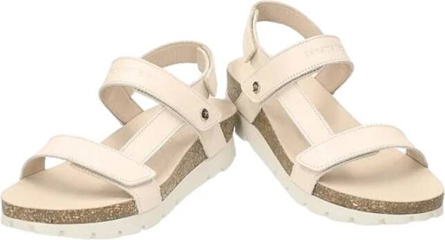 Panama Jack Flat Sandals Beige Dames