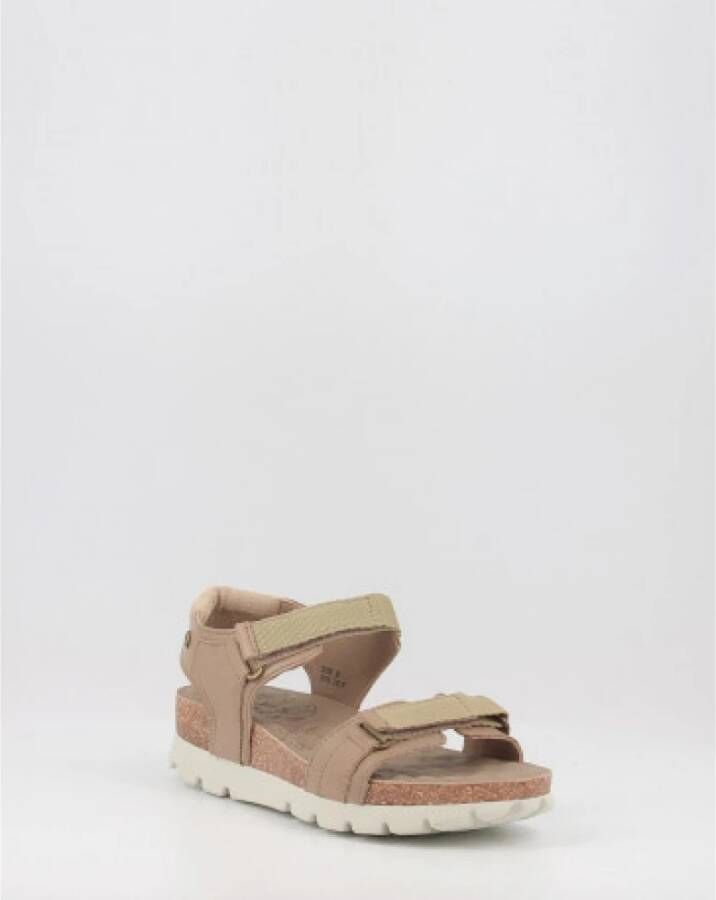 Panama Jack Flat Sandals Beige Dames