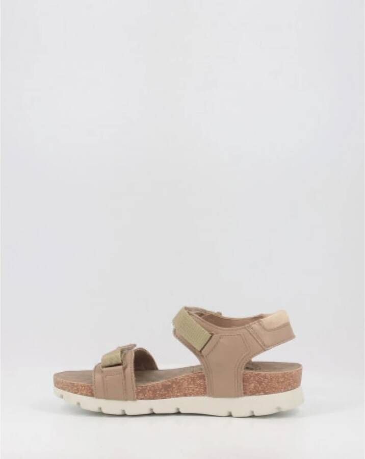 Panama Jack Flat Sandals Beige Dames