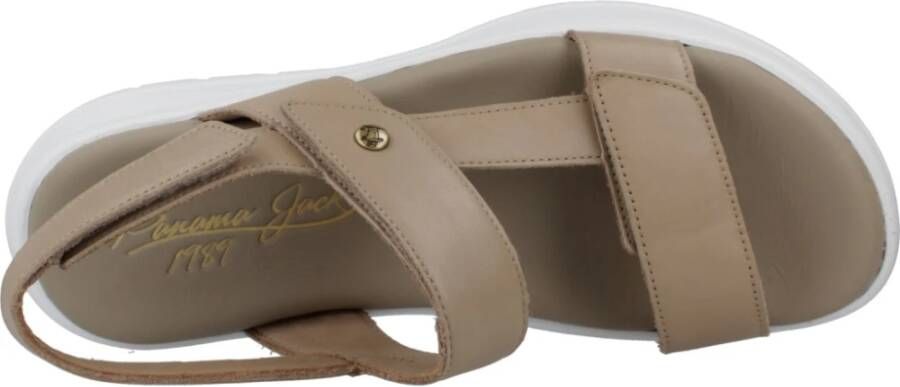 Panama Jack Stijlvolle platte sandalen voor vrouwen Beige Dames