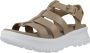 Panama Jack Stijlvolle Platte Sandalen Beige Dames - Thumbnail 5