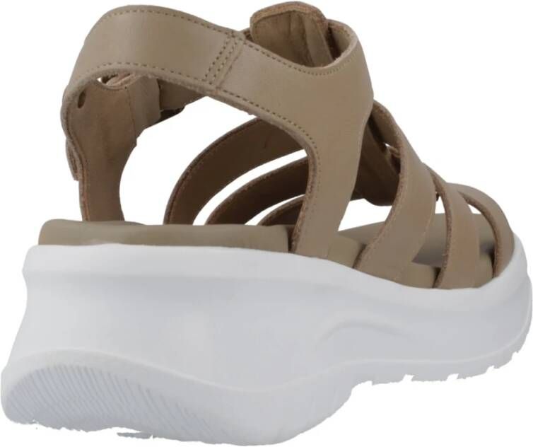 Panama Jack Flat Sandals Beige Dames